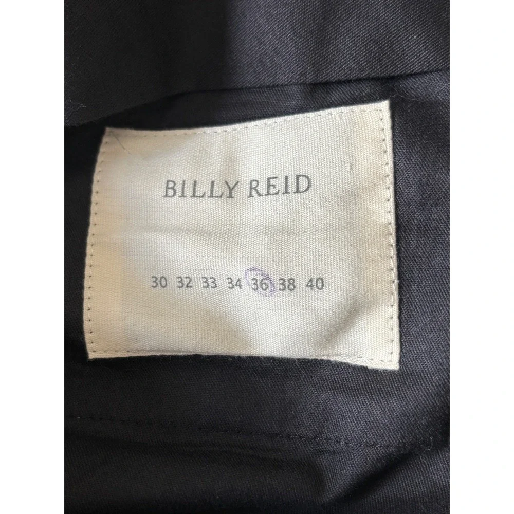Billy Reid Mens 36 Linen Trousers Oatmeal Beige Straight Leg Made in Italy